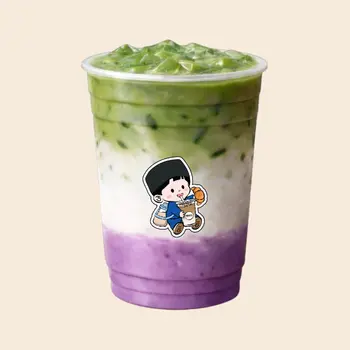 Taro Matcha Latte